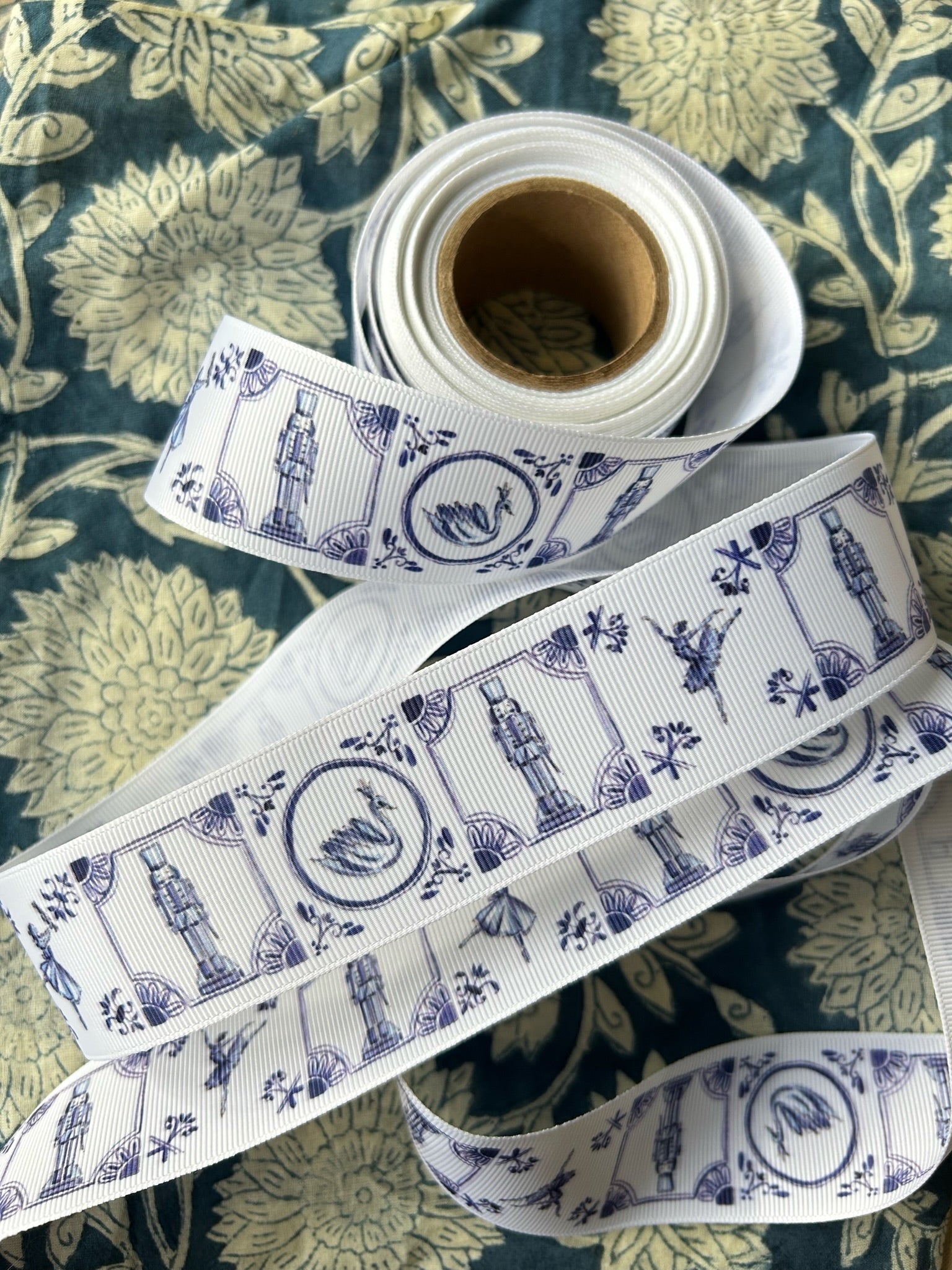 Delft Nutcracker Grosgrain Ribbon