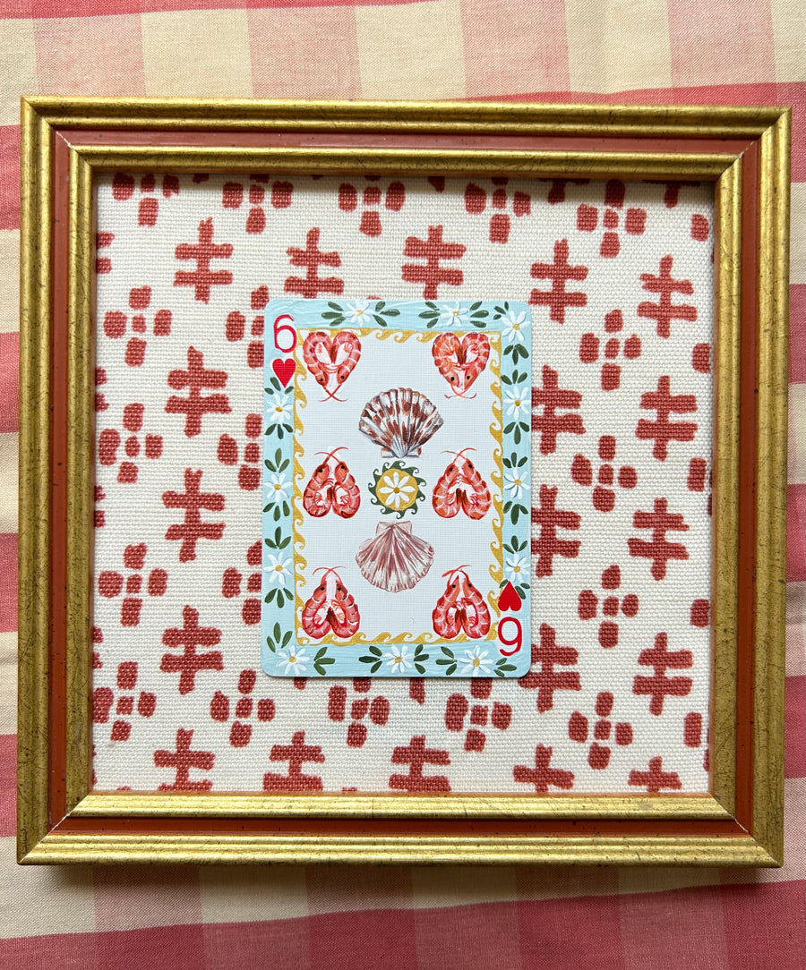 Six of Hearts- Playing Card Series