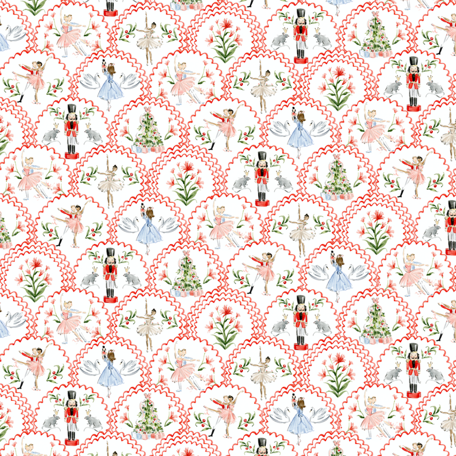 Nutcracker Wrapping Paper by BERNADETT URBANOVICS