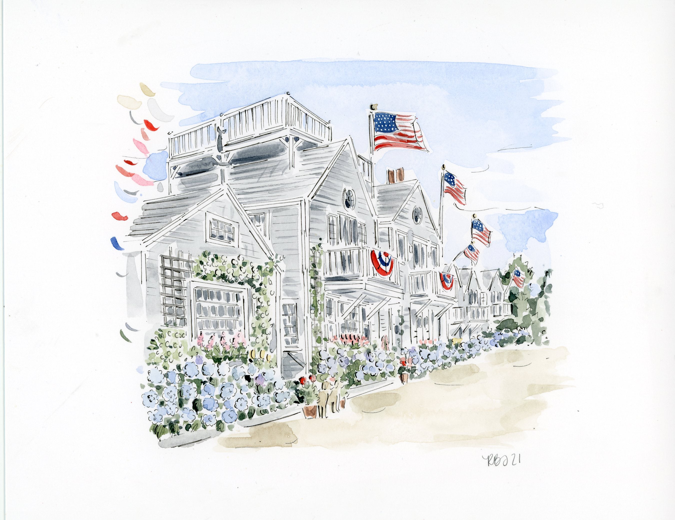 Nantucket Watercolor Journal/Notebook – ACK4170