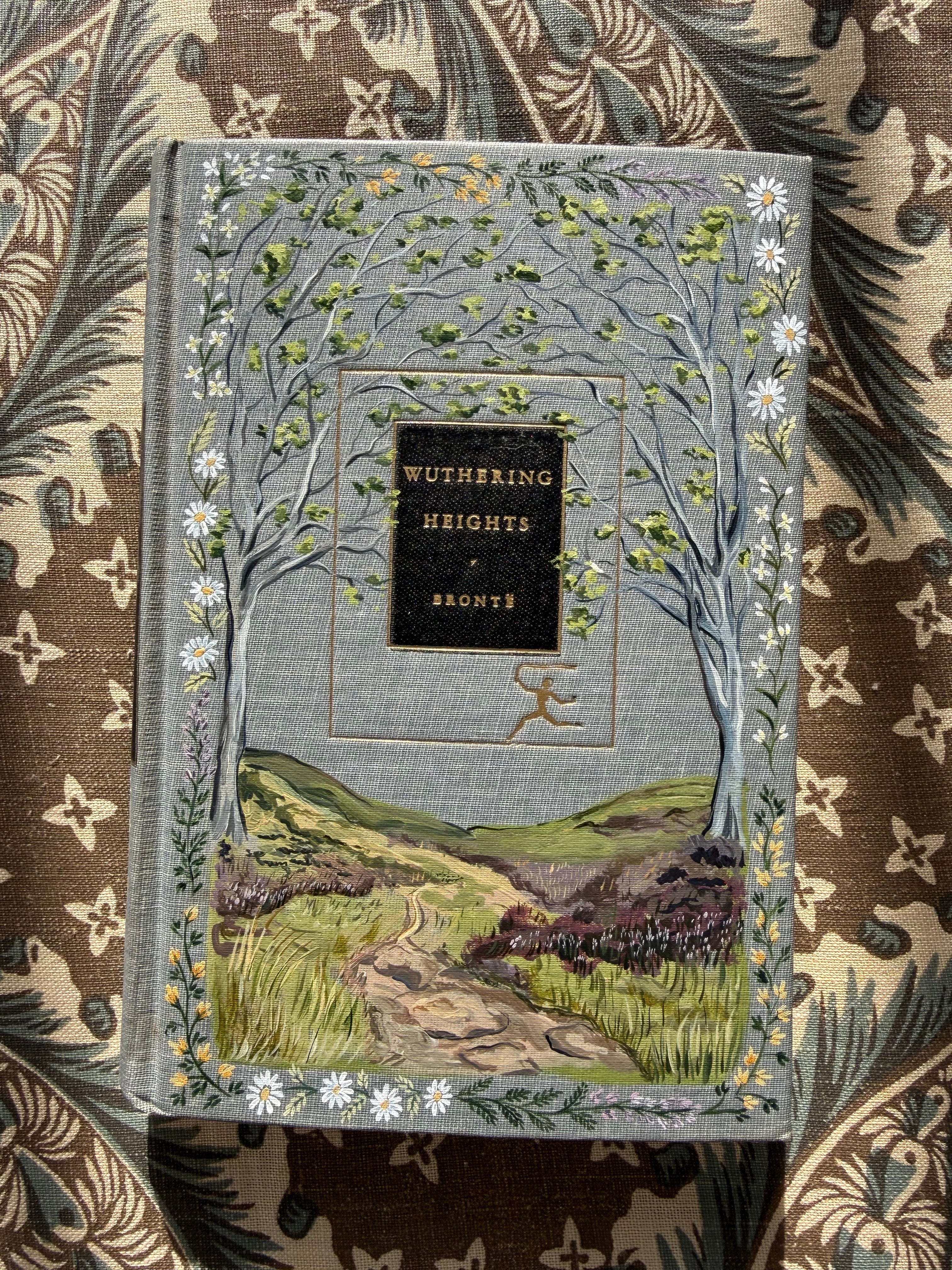 Wuthering Heights Hand-Painted Book