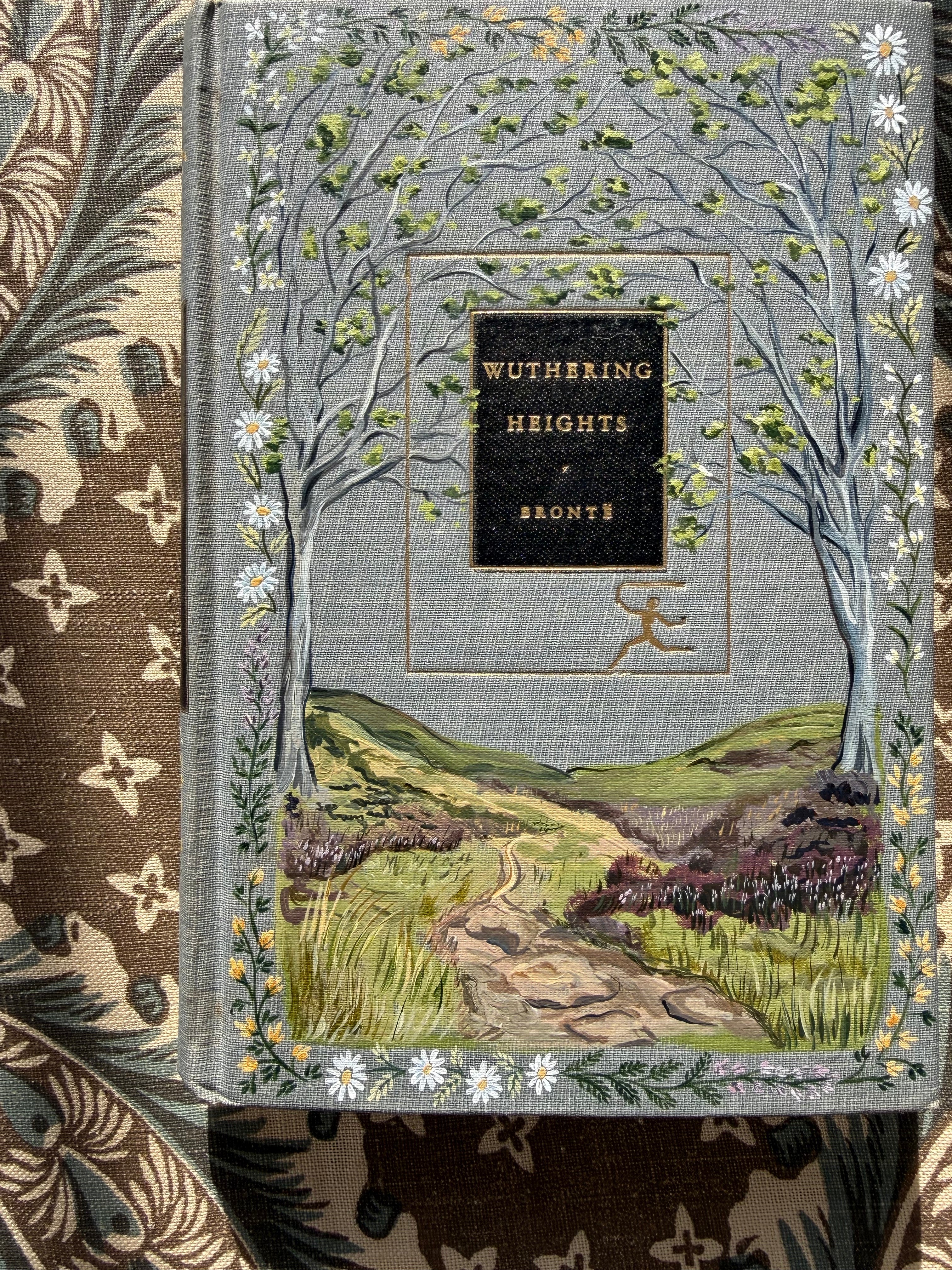 Wuthering Heights Hand-Painted Book