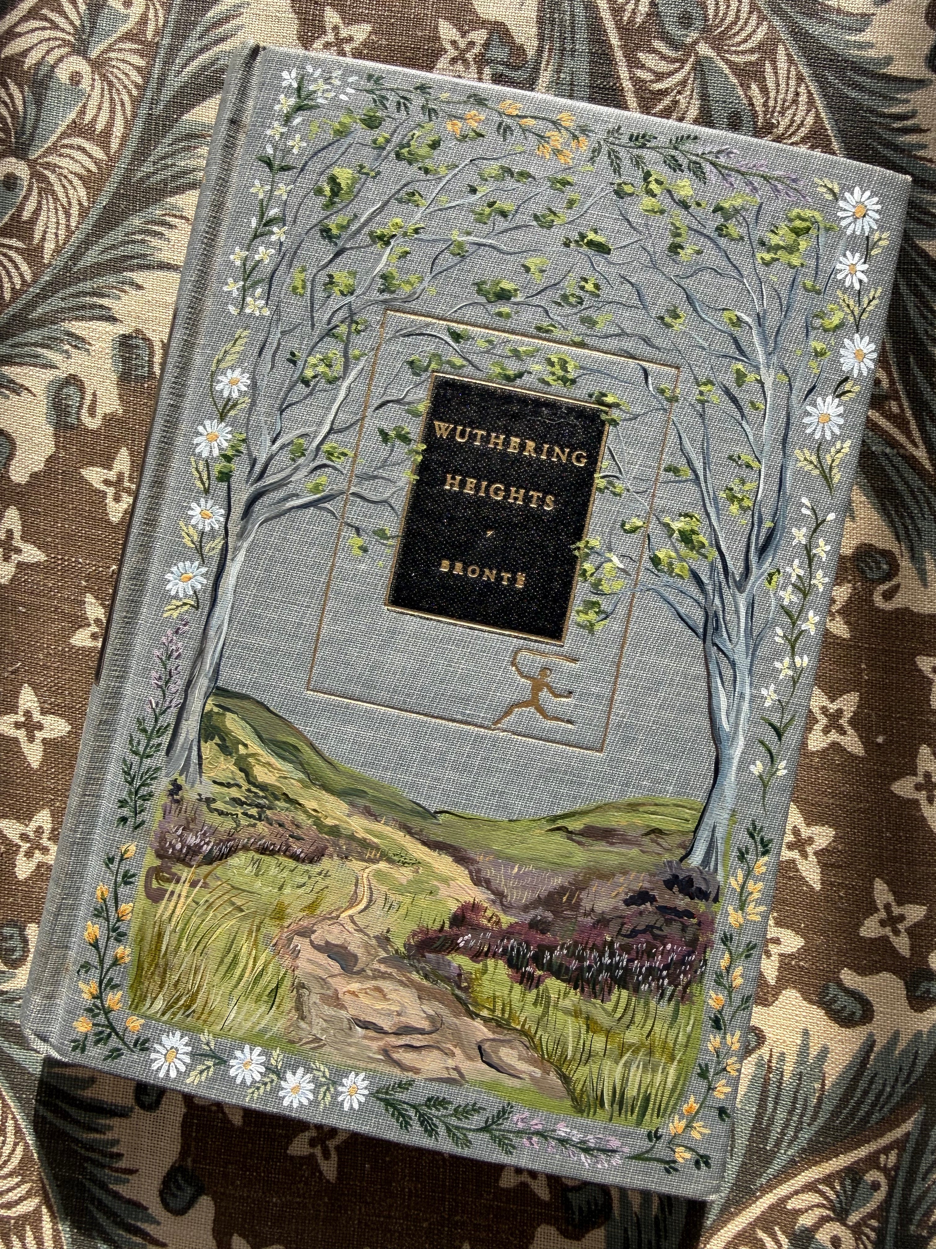 Wuthering Heights Hand-Painted Book