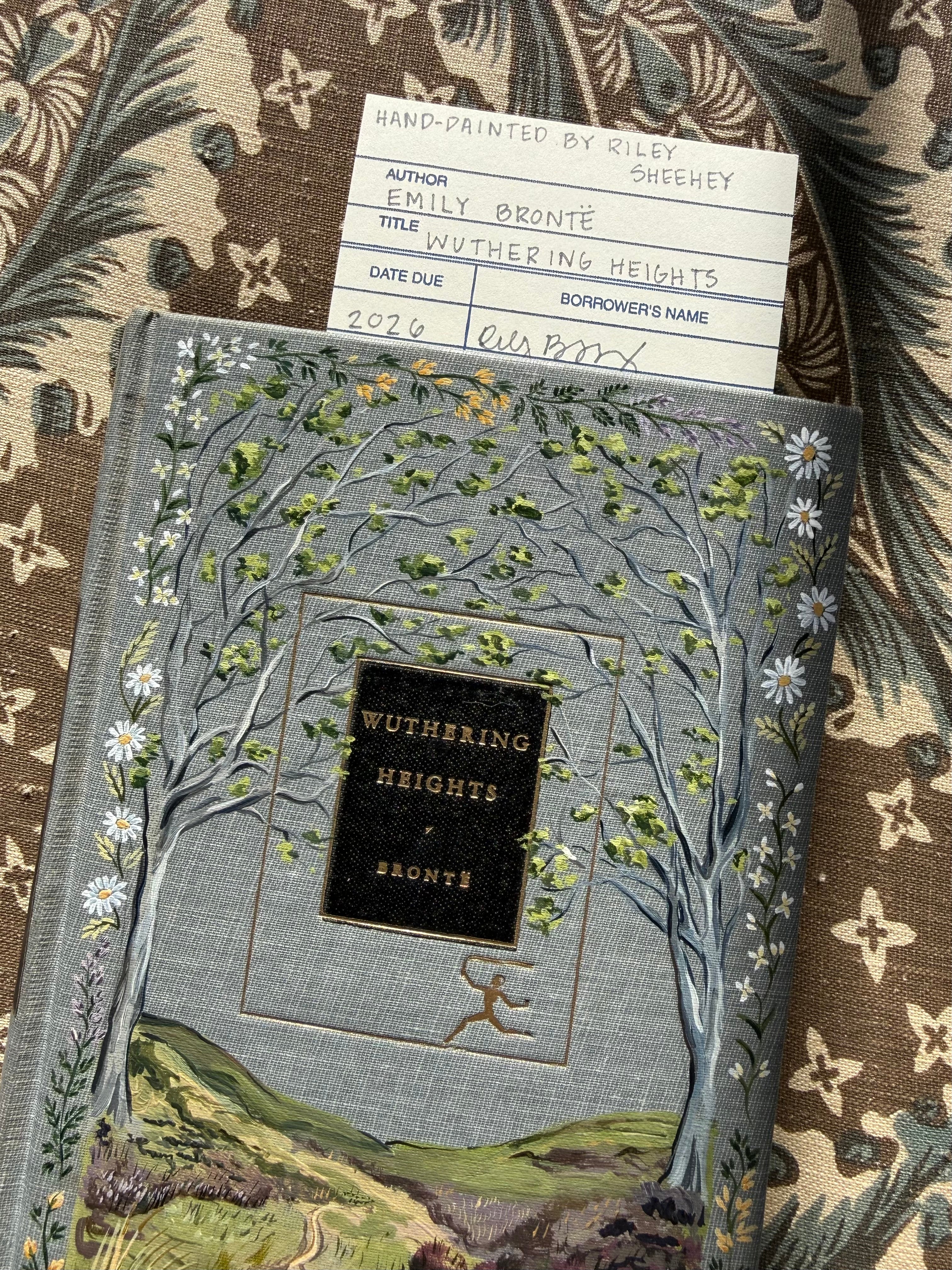 Wuthering Heights Hand-Painted Book