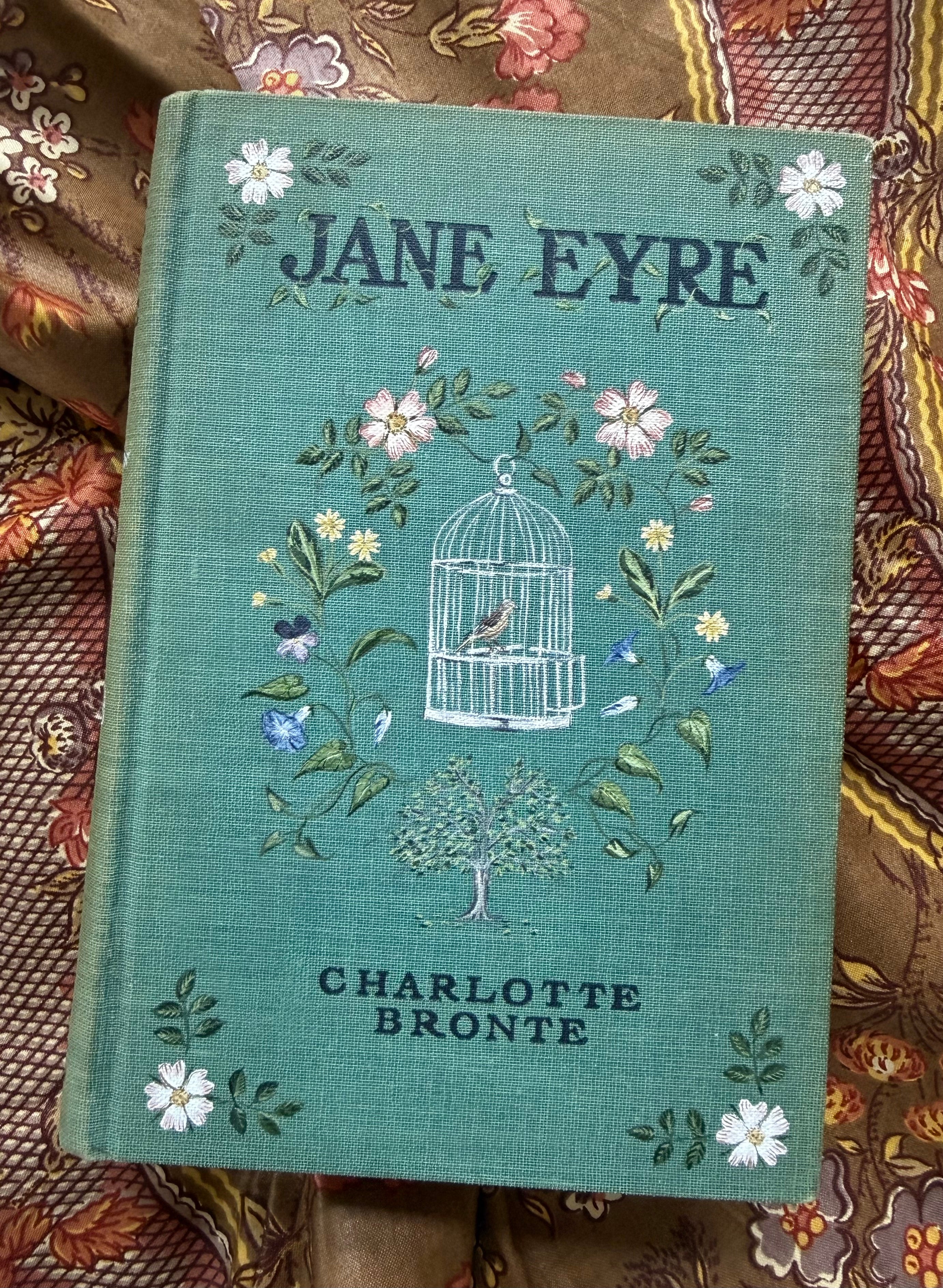 Jane Eyre Hand-Painted Book
