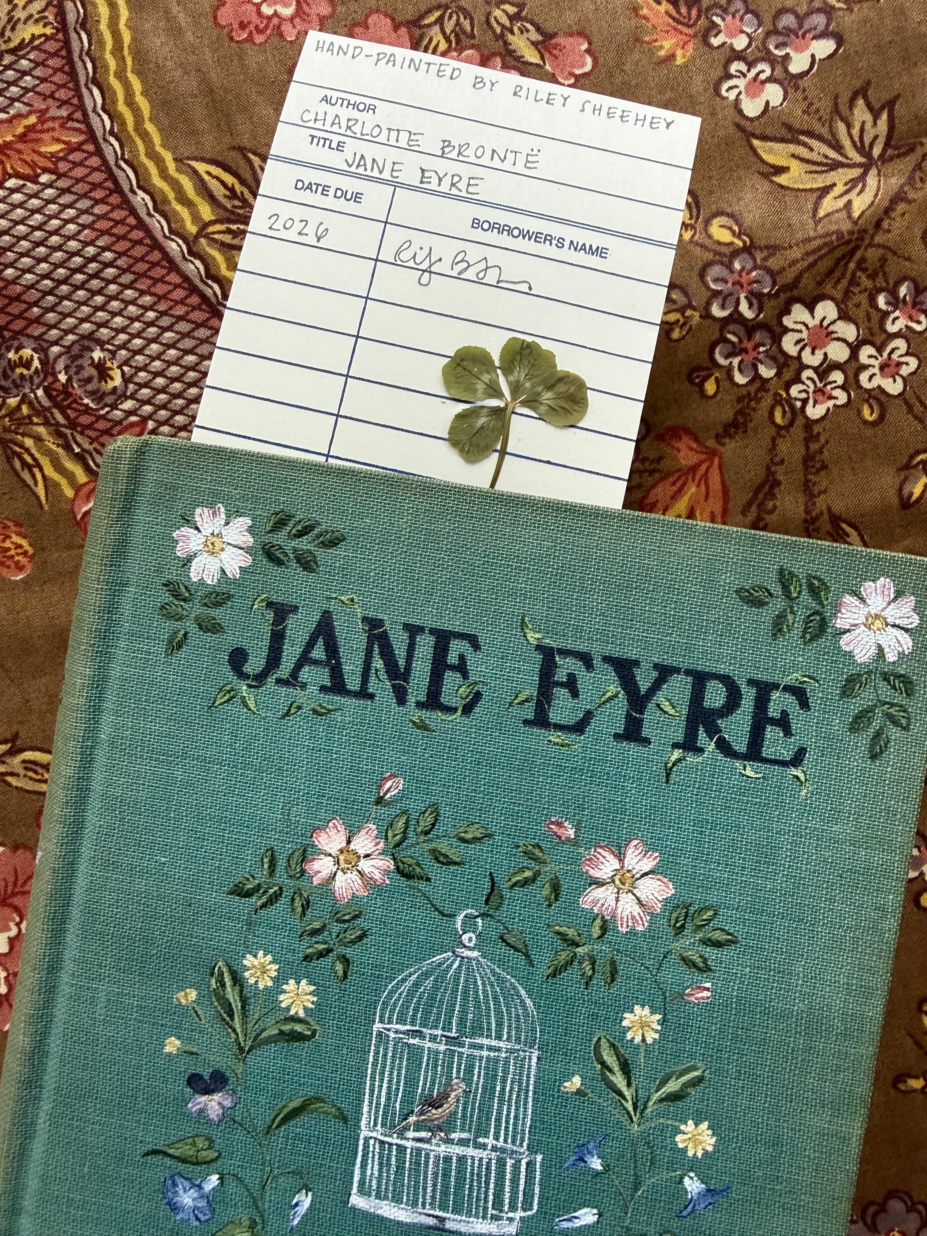 Jane Eyre Hand-Painted Book