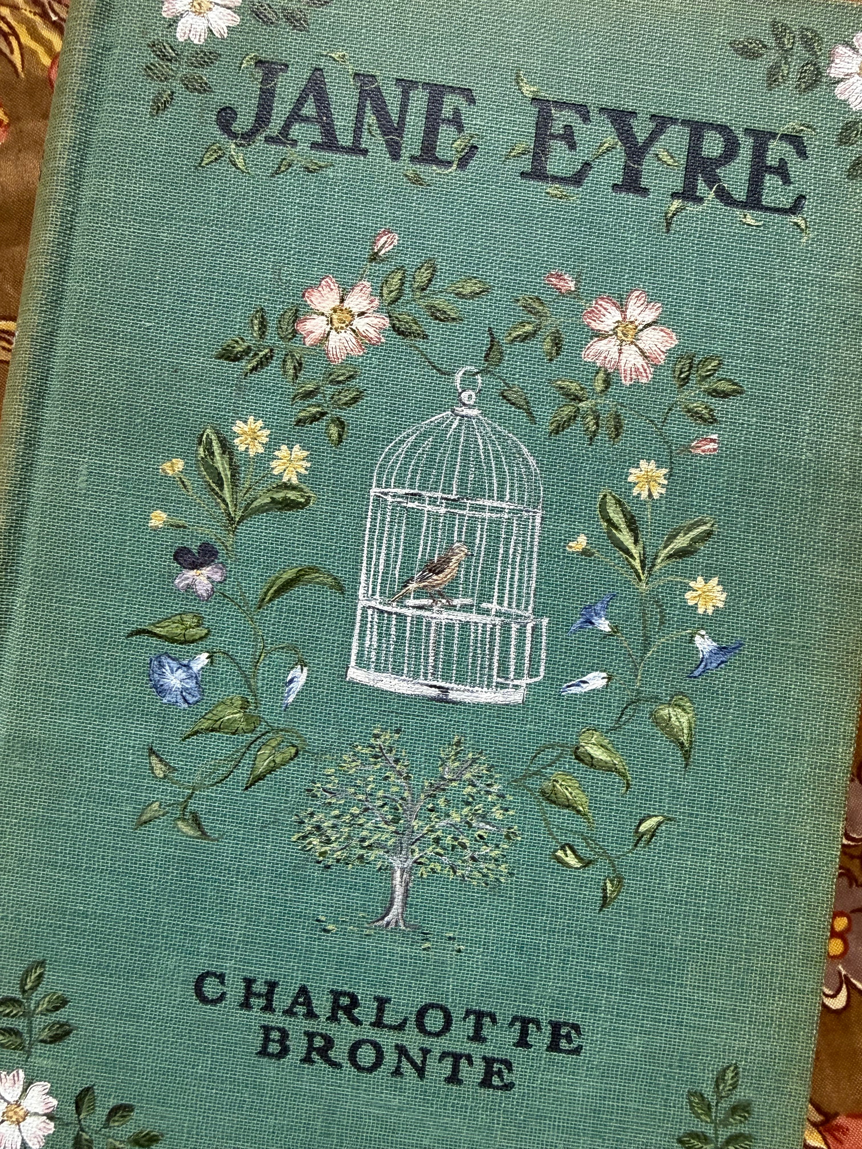 Jane Eyre Hand-Painted Book