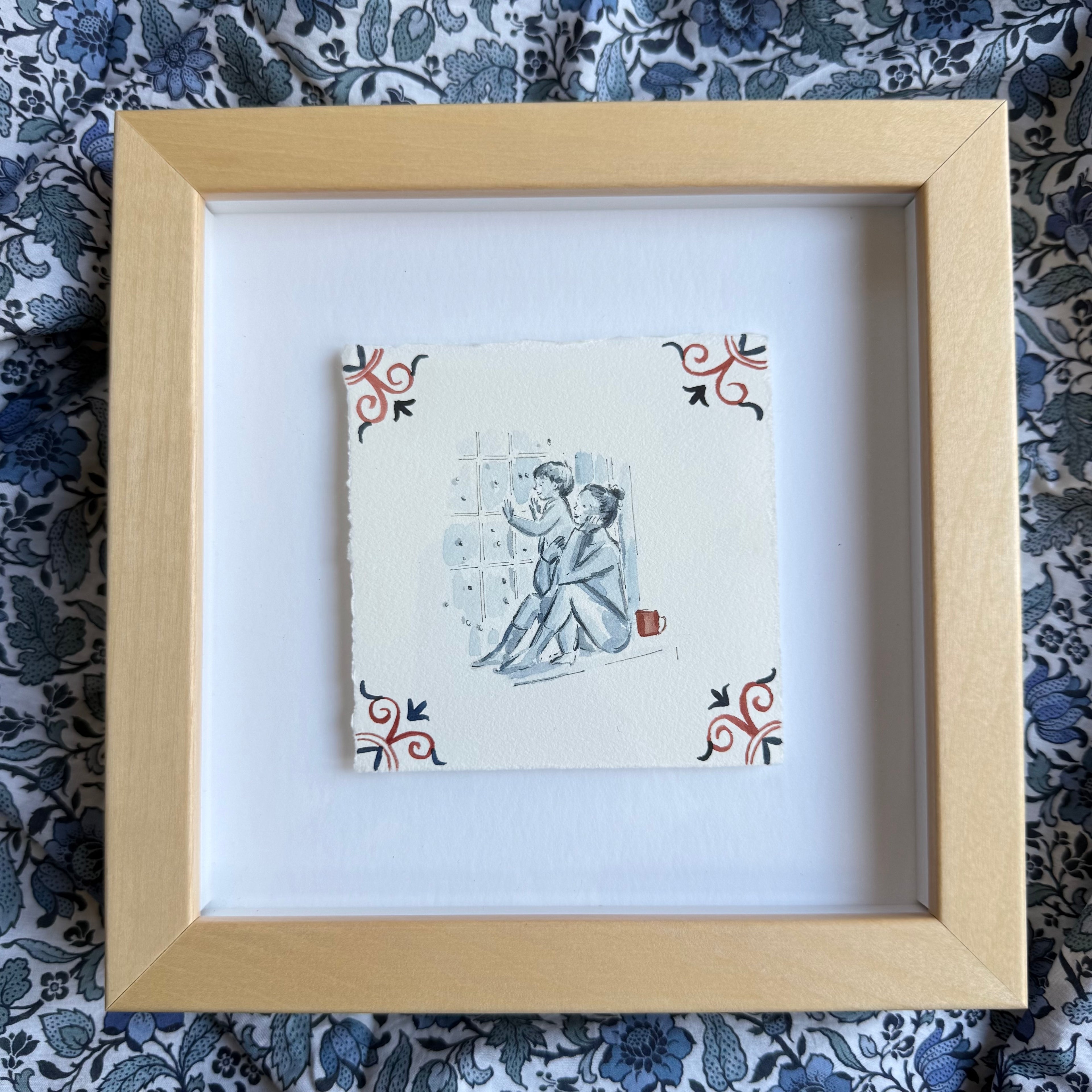 Modern Motherhood 61 (Snow Day), Framed