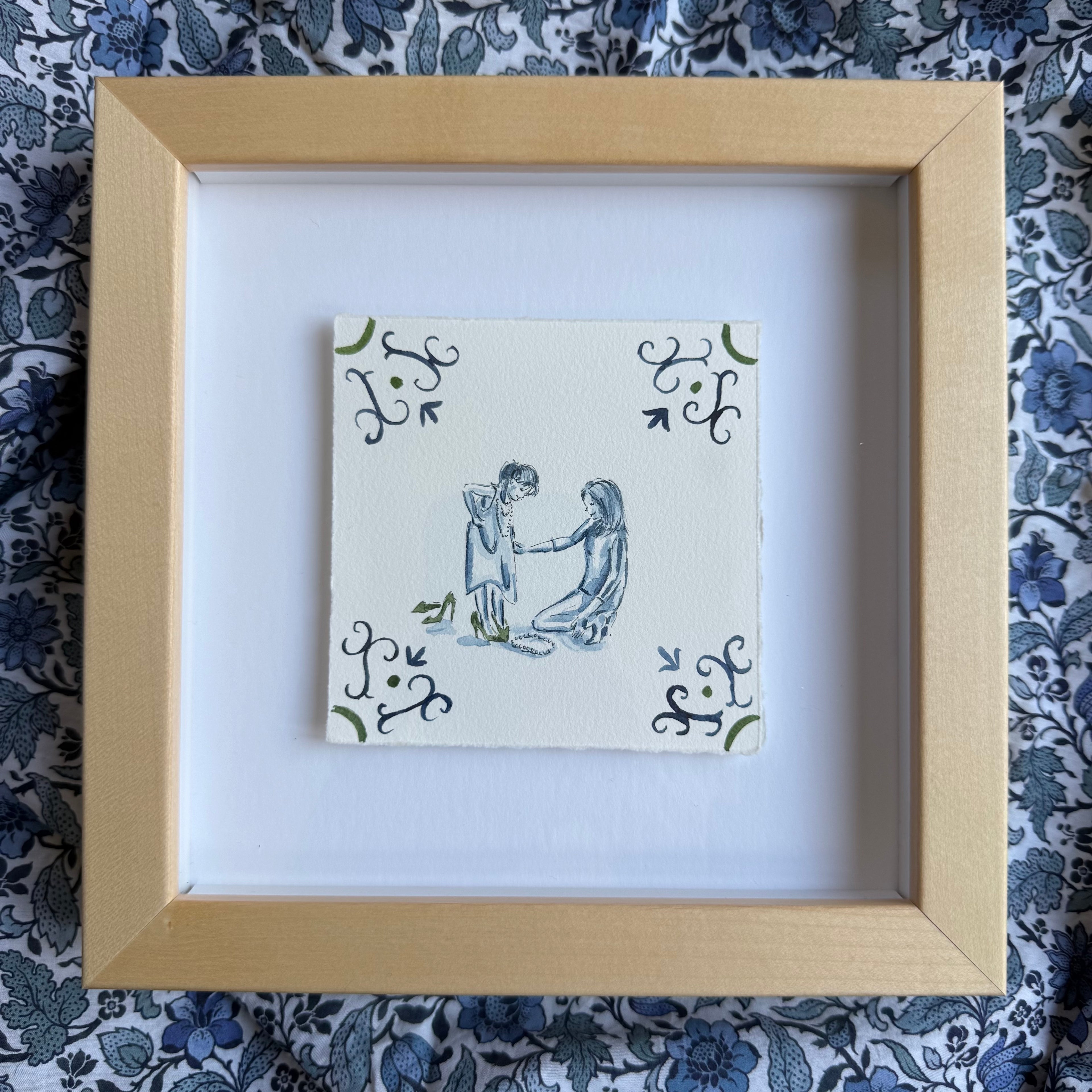 Modern Motherhood 62 (Playing Dress Up), Framed