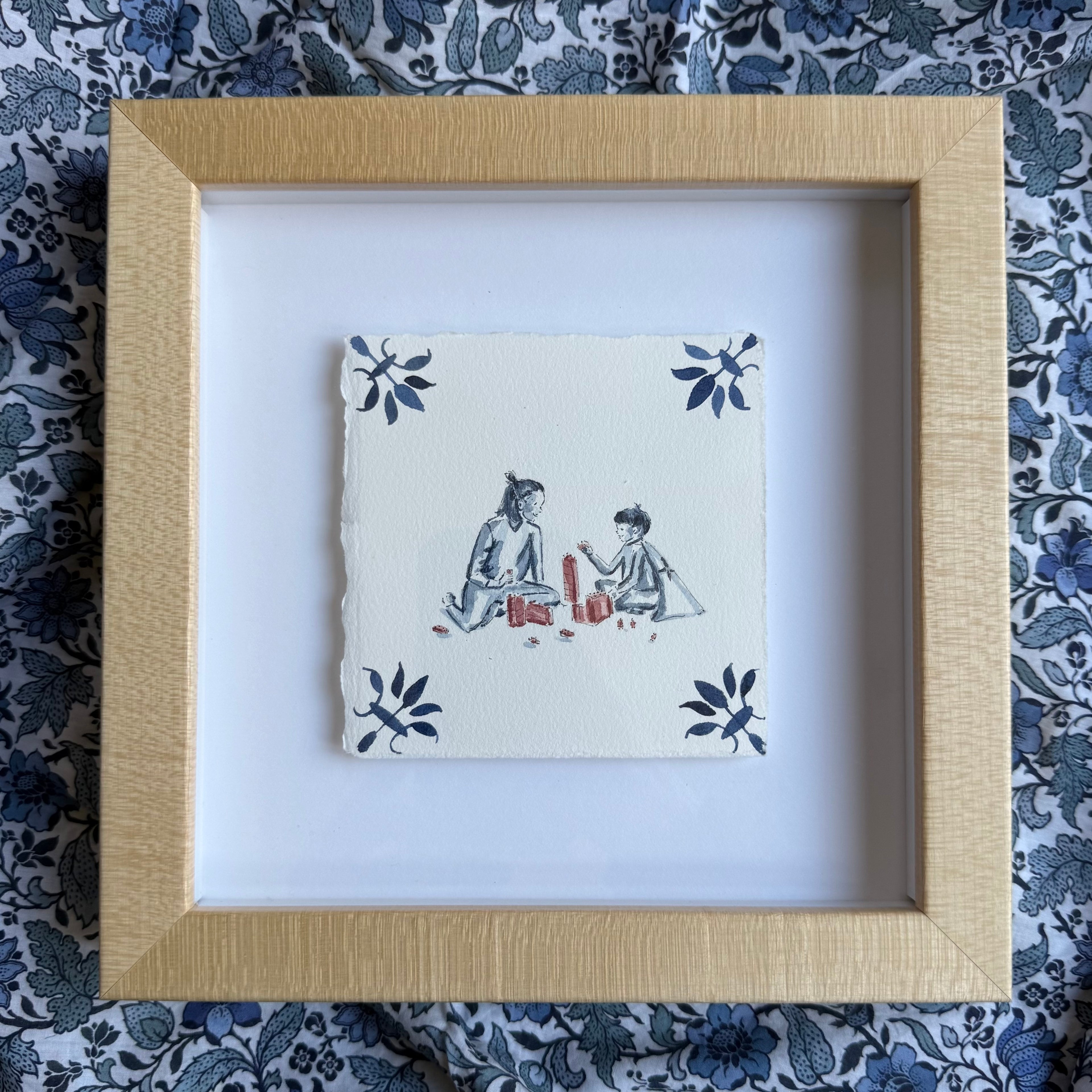 Modern Motherhood 65 (Building Blocks), Framed