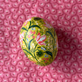 Tulip Chintz on Chartreuse Egg