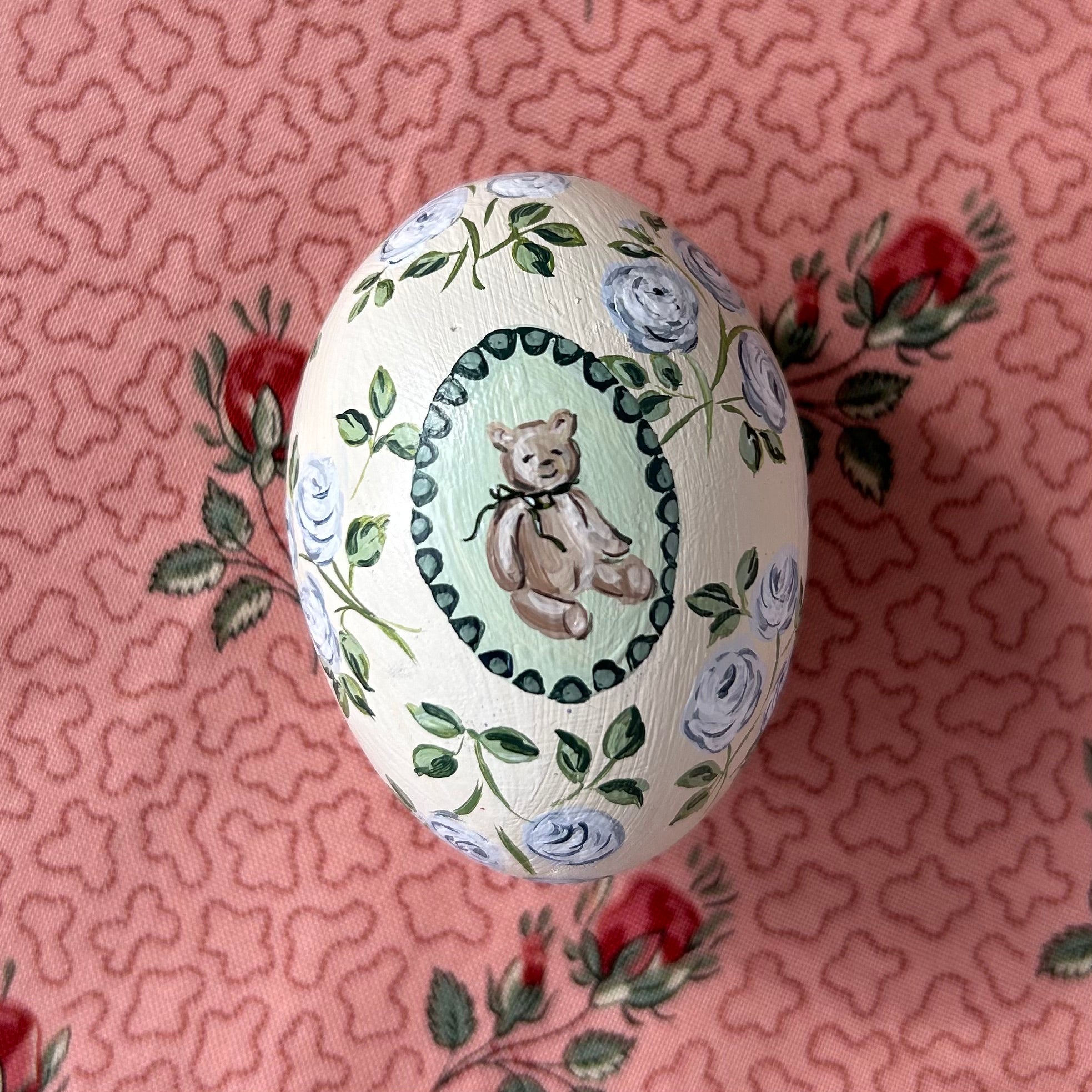 Teddy Bear on Cream Egg