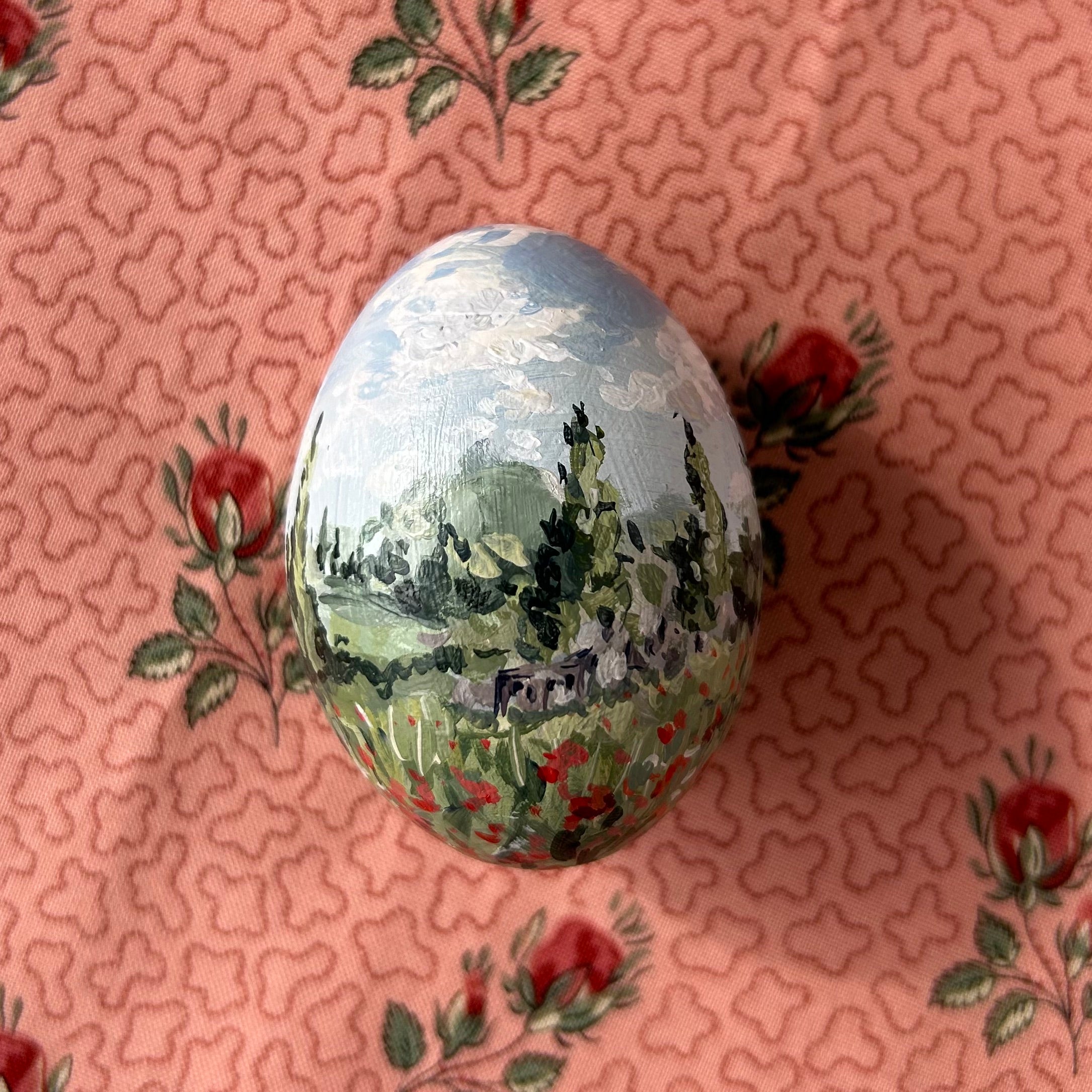 Impressionist Landscape Egg