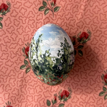 Impressionist Landscape Egg