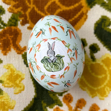 Bunny in Carrot Garden Egg