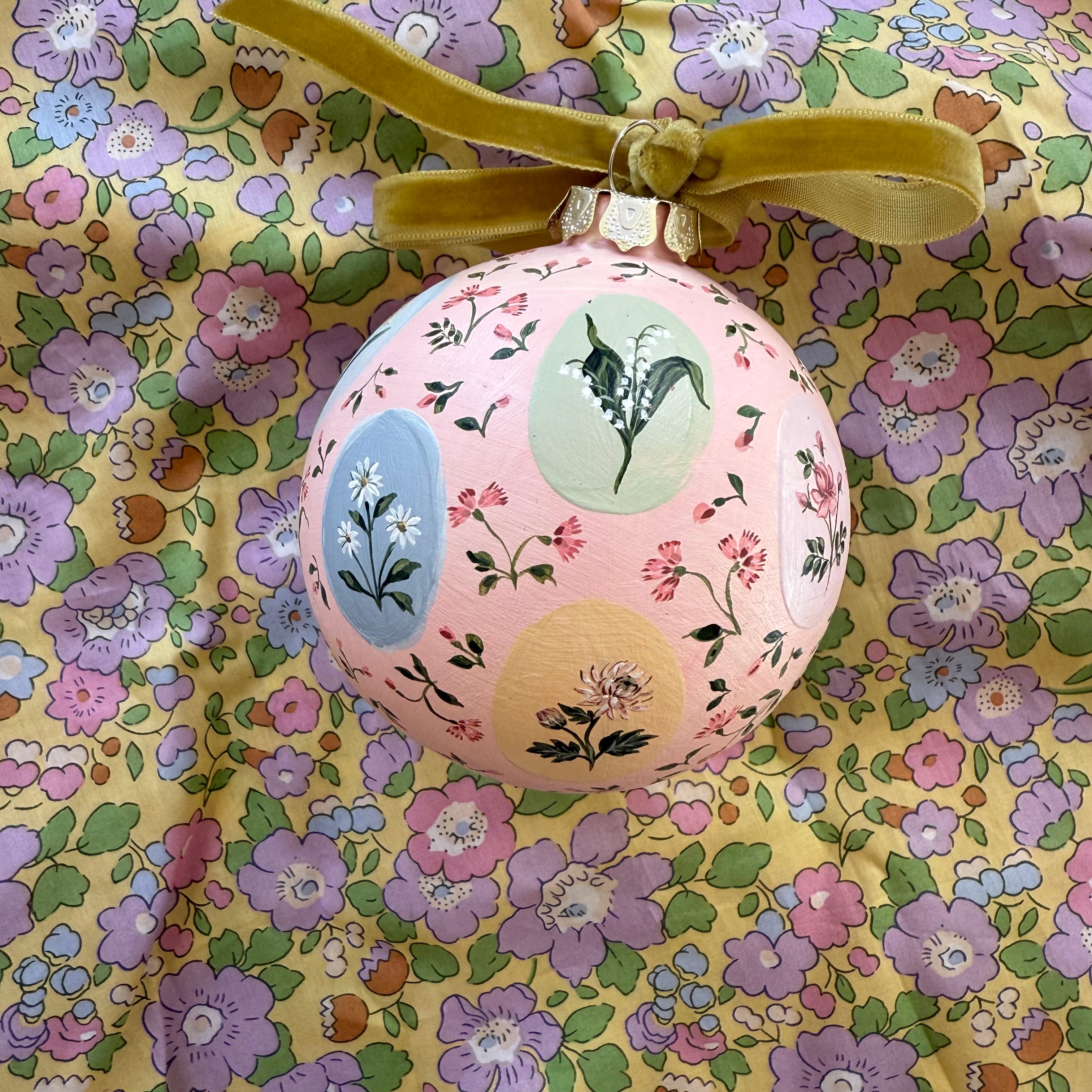 Birth Month Floral Ornament