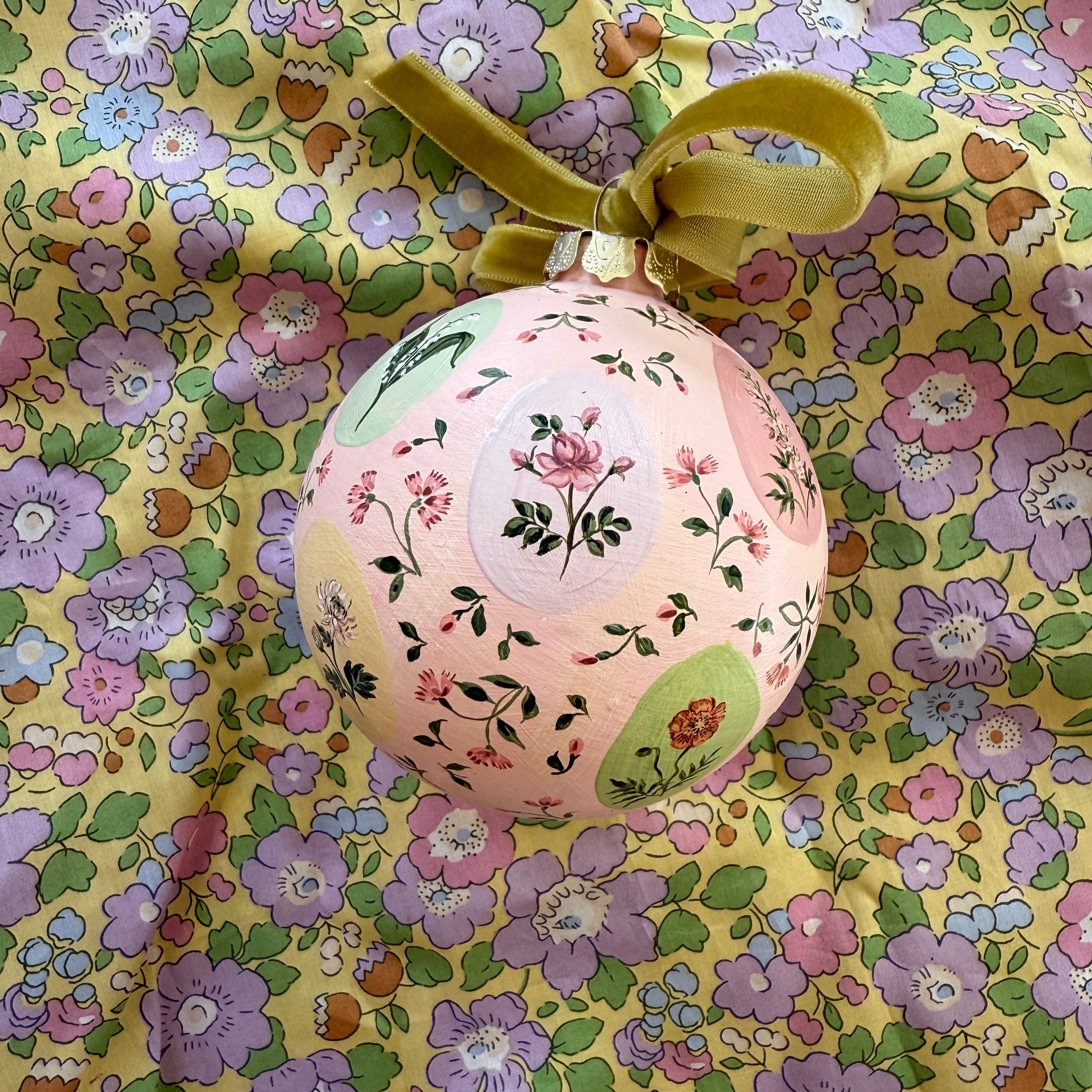 Birth Month Floral Ornament