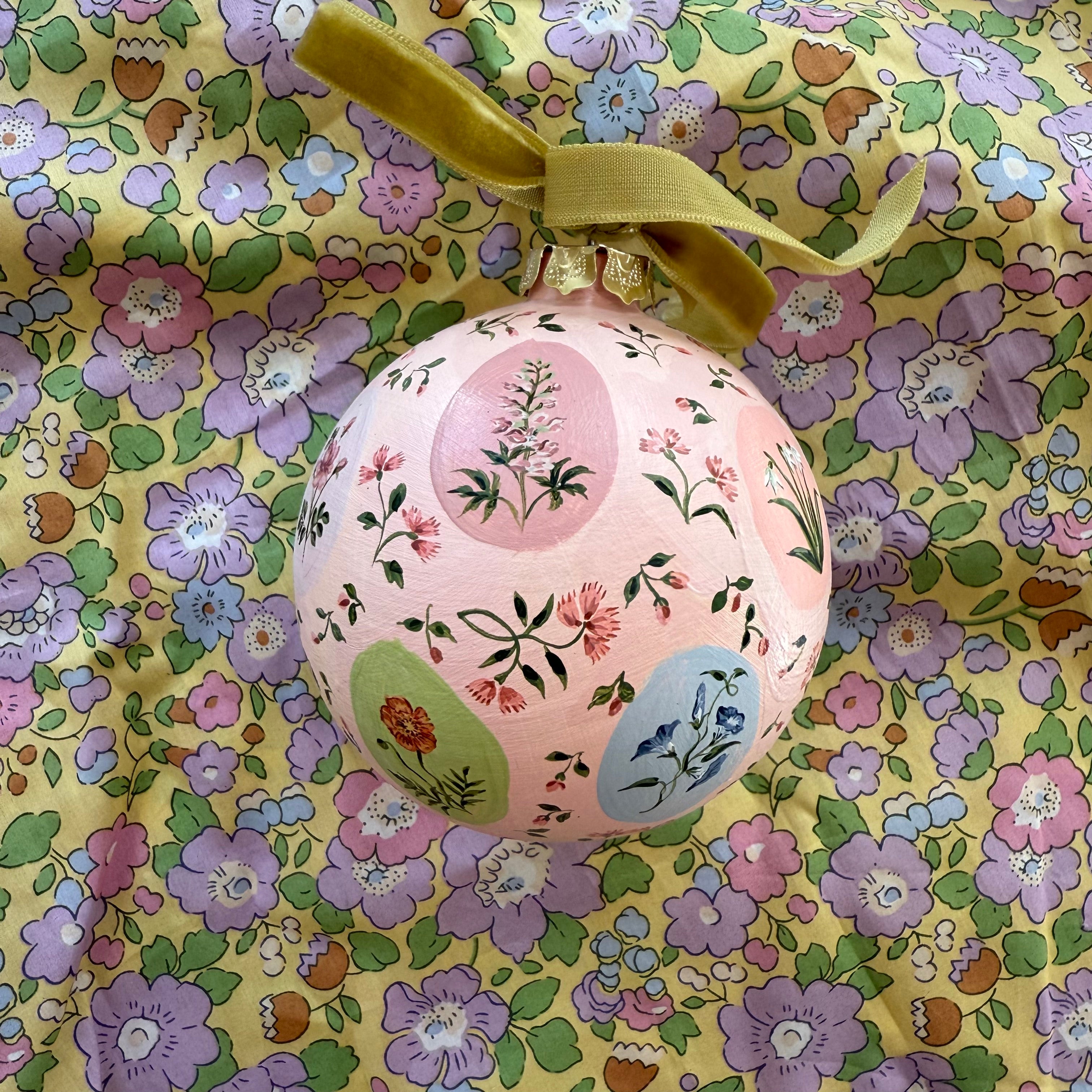 Birth Month Floral Ornament