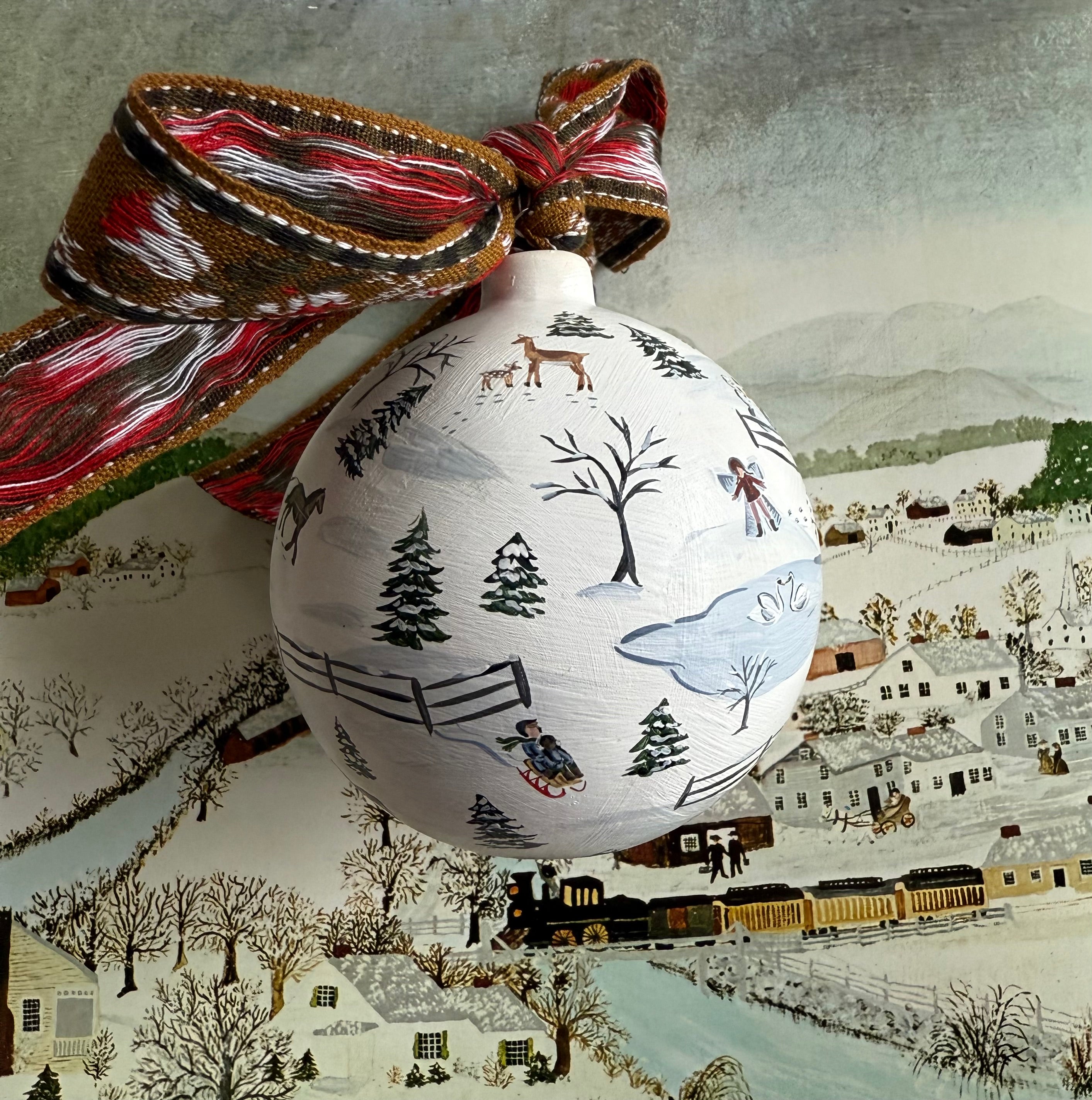 Winter on the Farm Ornament
