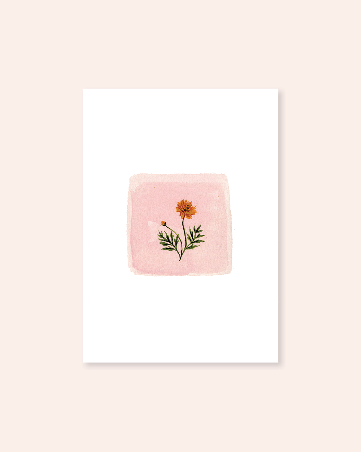 October Birth Month Floral Print