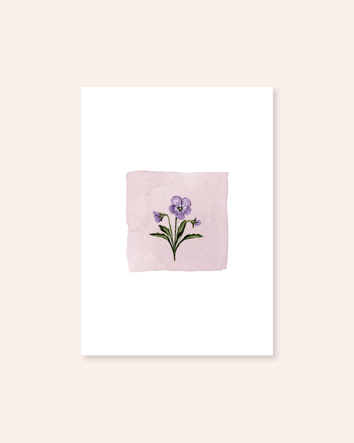 February Birth Month Floral Print