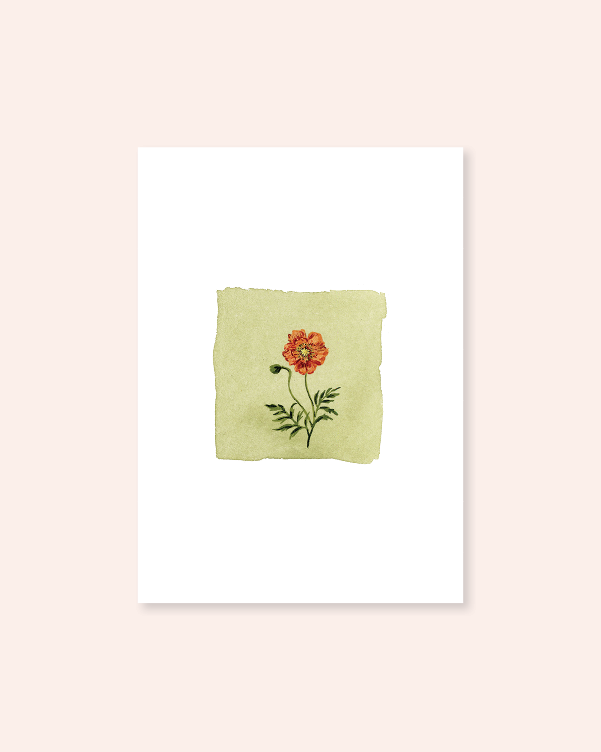 August Birth Month Floral Print