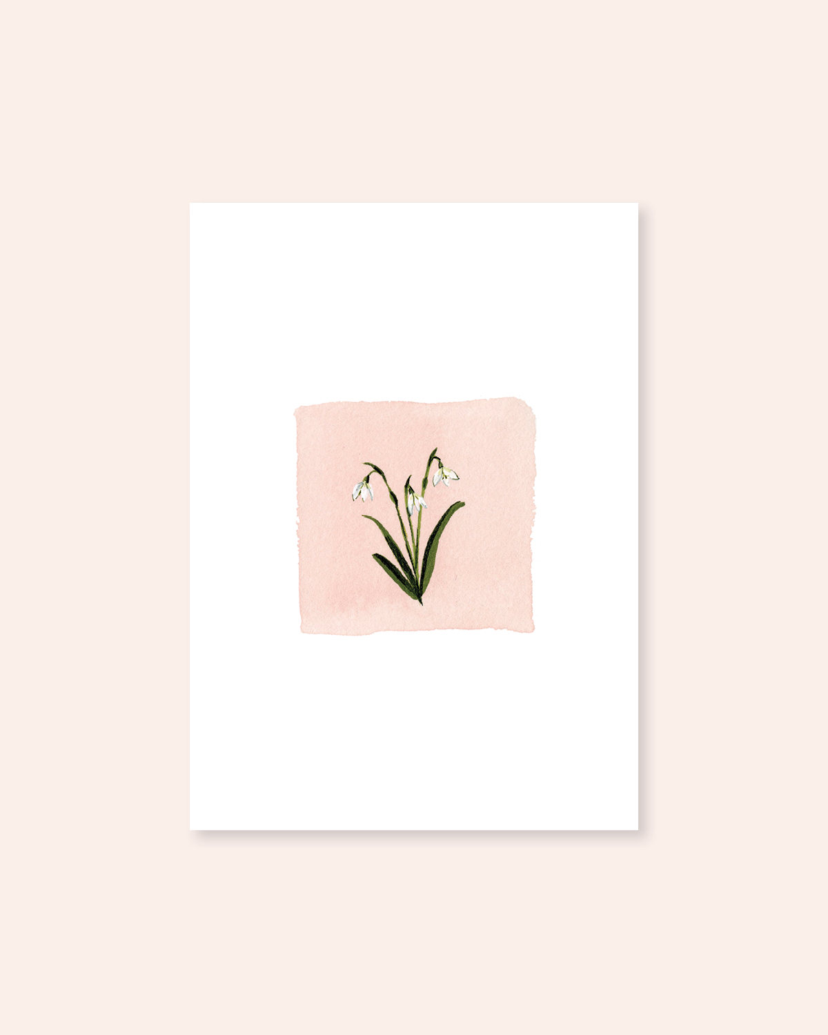 January Birth Month Floral Print