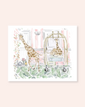 Giraffes on Vacation Print