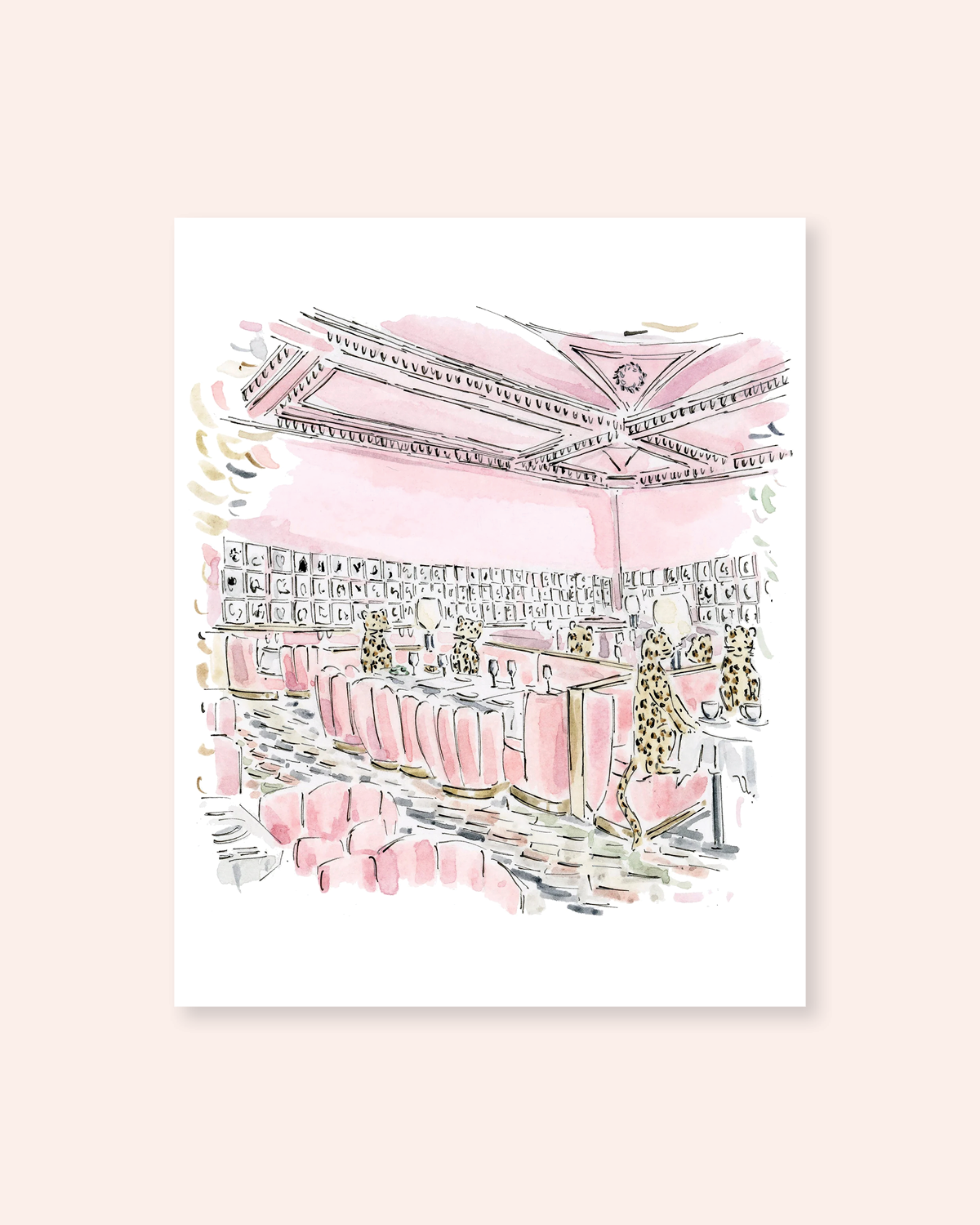 Leopards in London Print