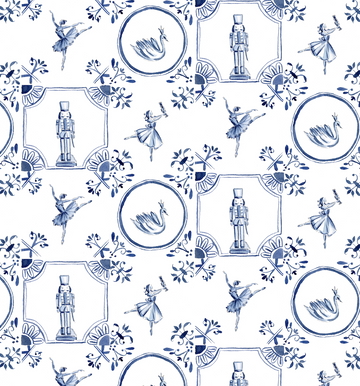 Delft Nutcracker Wrapping Paper