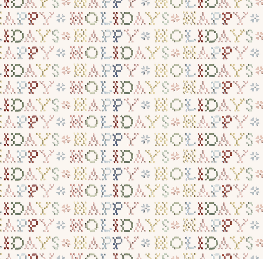 Sampler Wrapping Paper