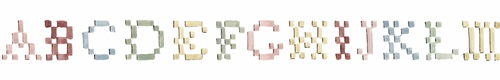 Alphabet Sampler Grosgrain Ribbon