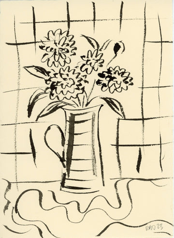 Ink Floral Still Life No. 3