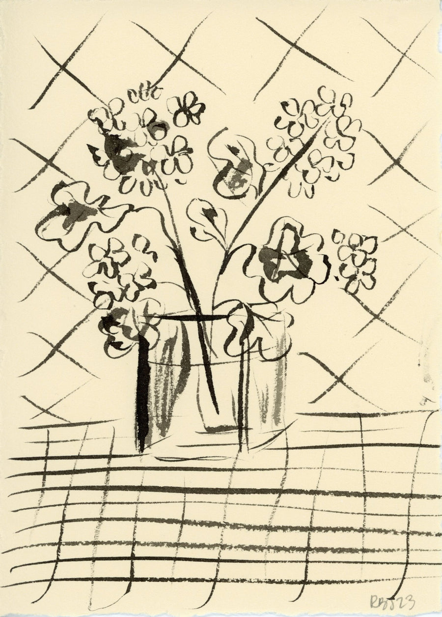 Ink Floral Still Life No. 7