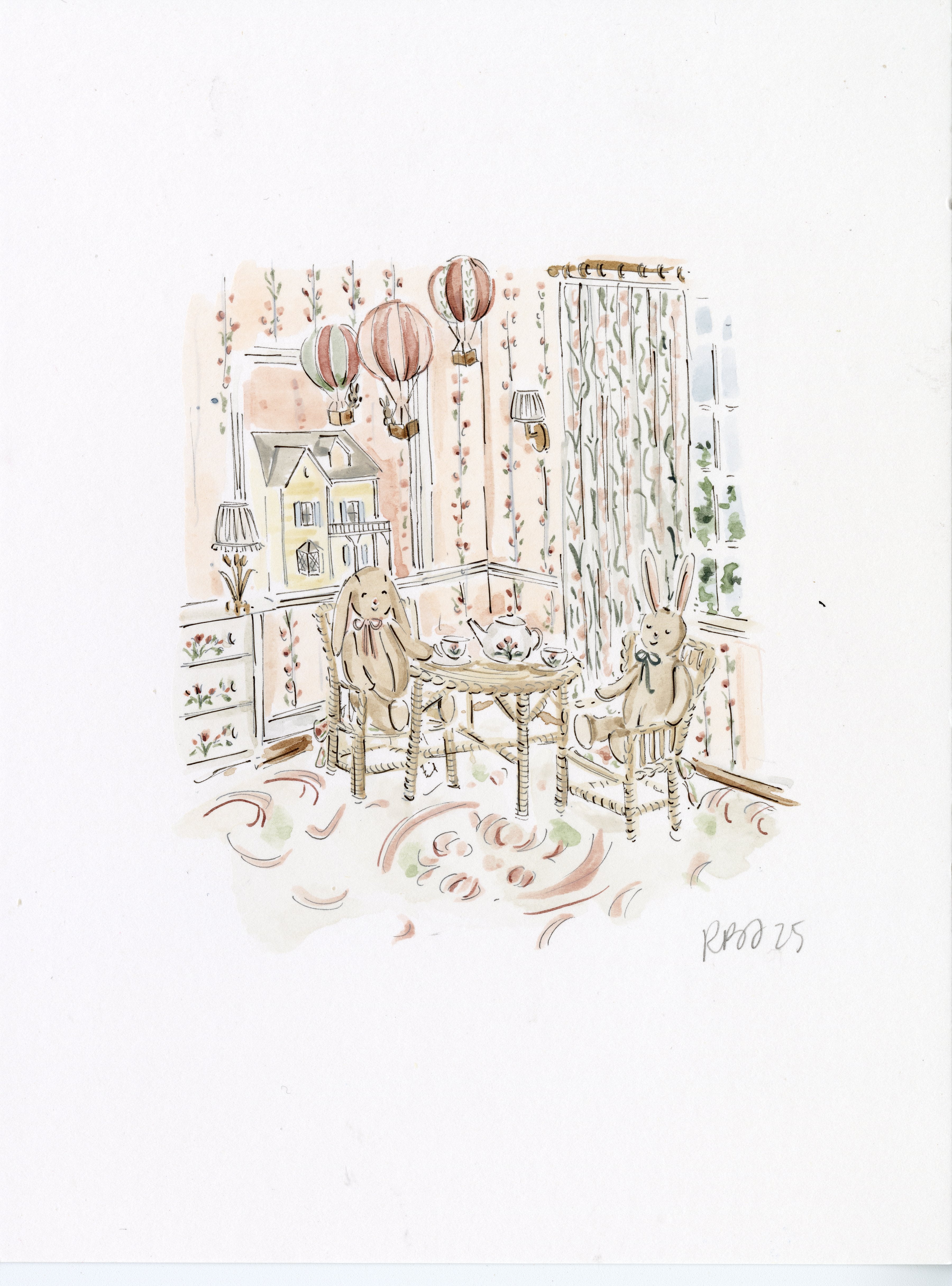 Bunny Tea Party Original