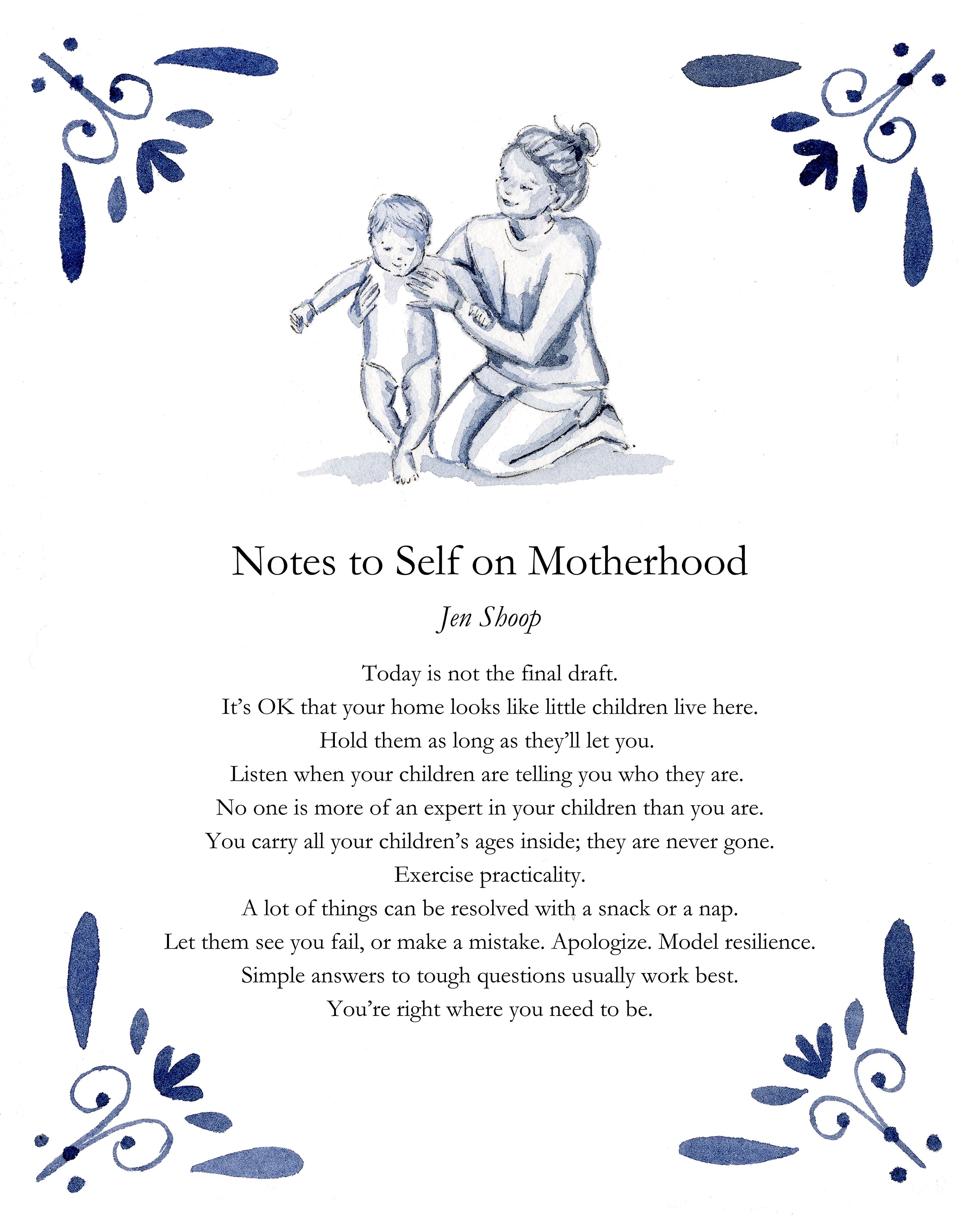 Magpie x Riley Sheehey: Notes to Self on Motherhood Print