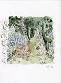 Gardening Original Watercolor