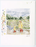 Puddle Jumping Original Watercolor