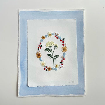 Embroidered Queen Anne's Lace