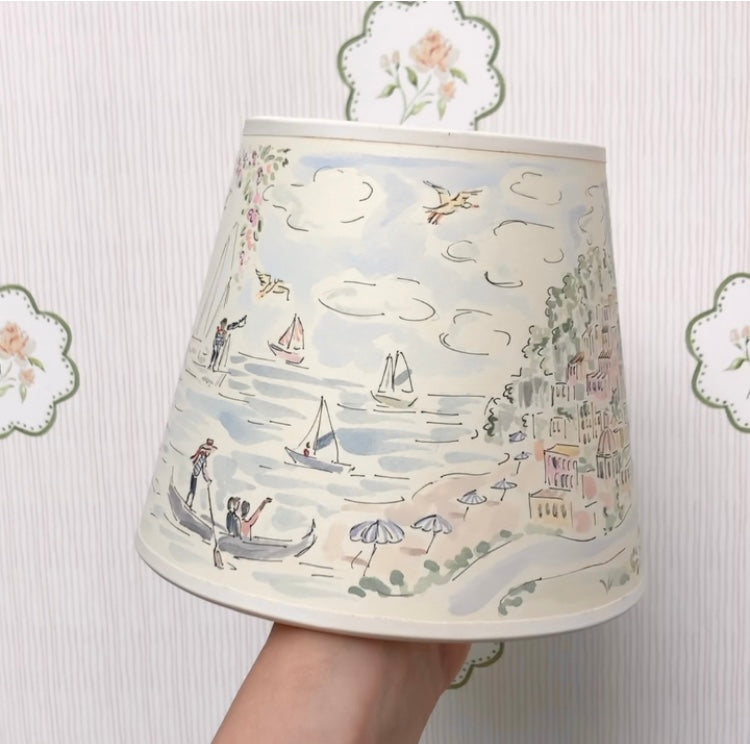 La Dolce Vita Hand-Painted Lampshade