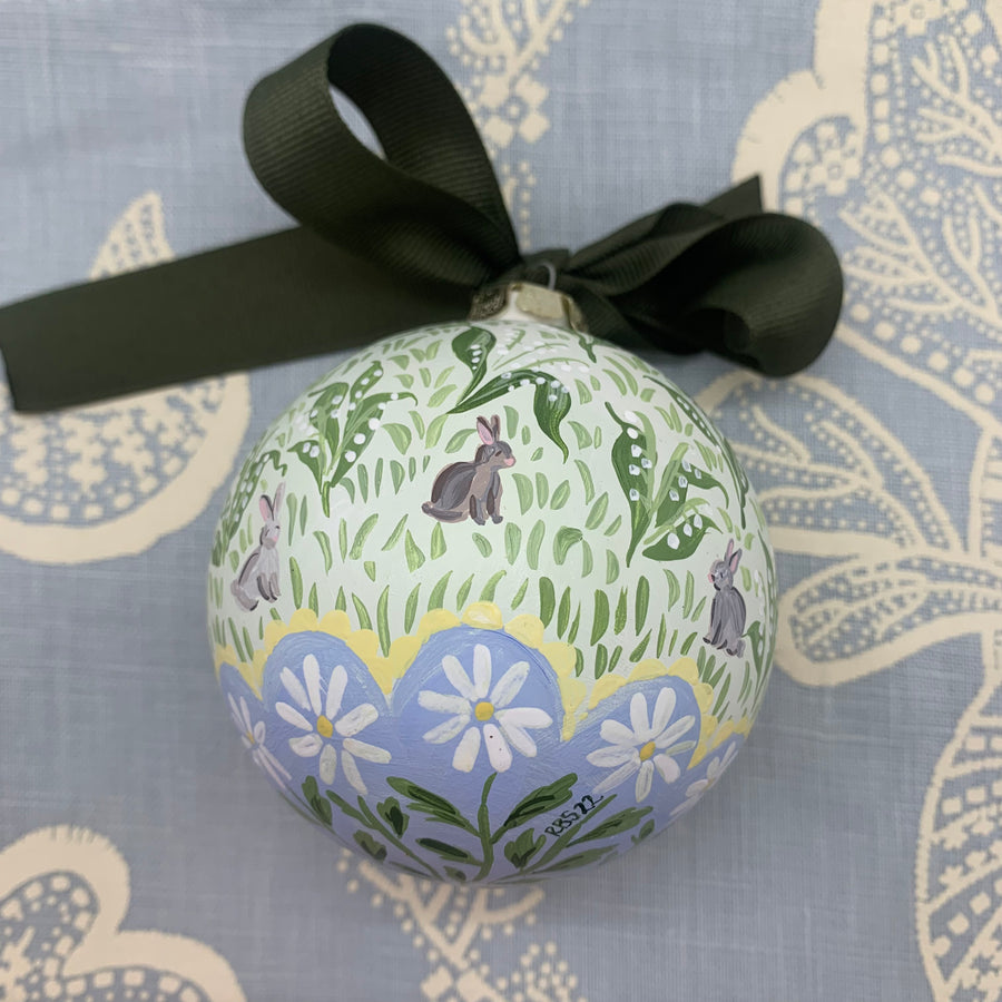 Lily of the Valley Bunnies Ornament