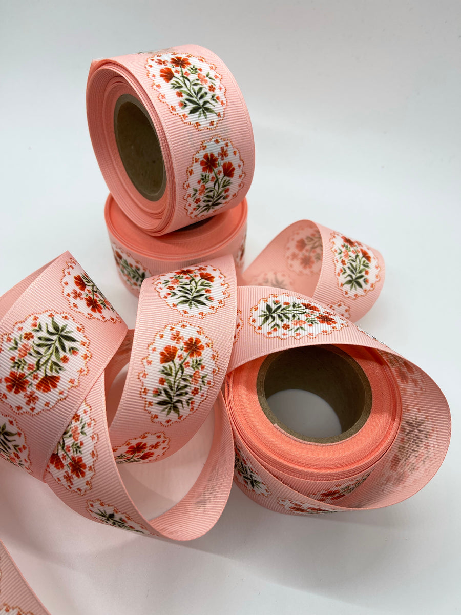 Pink and Red Grosgrain Ribbon
