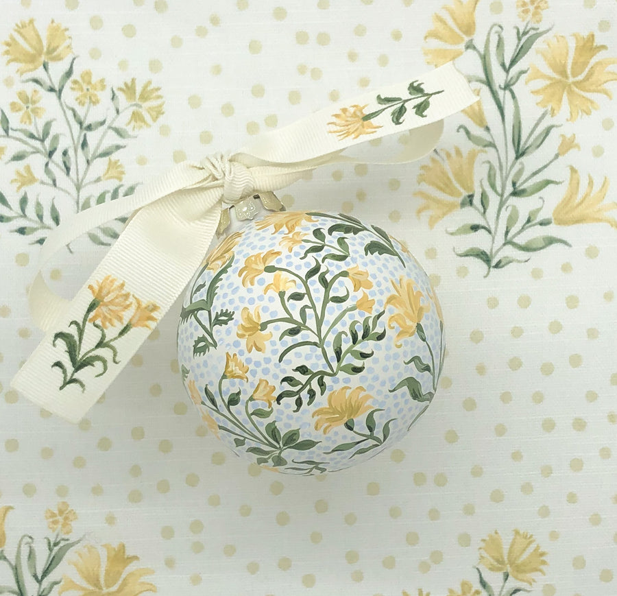 Yellow Floral Ornament