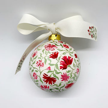 Holiday Red Floral Ornament