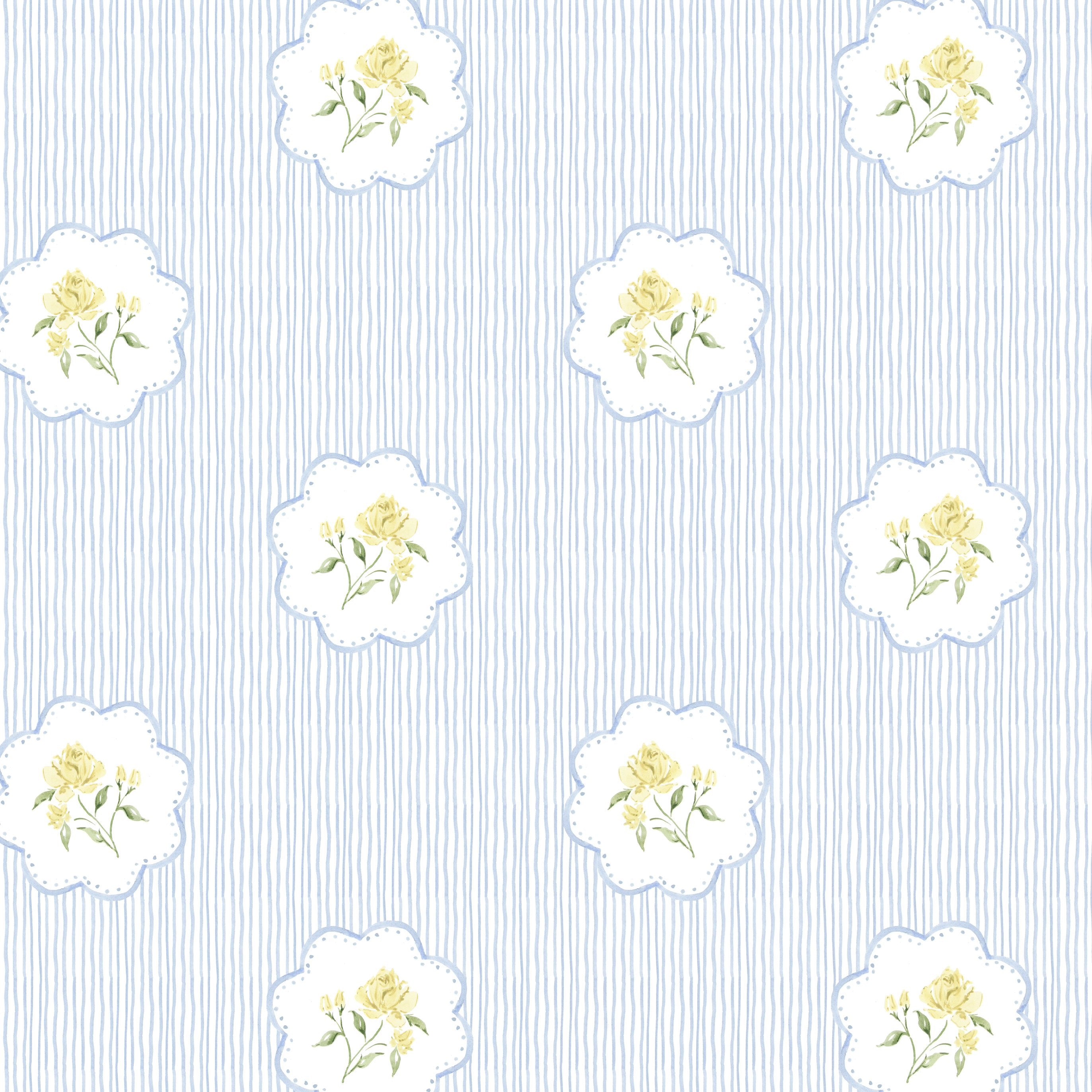 Rosa Blue Pillow
