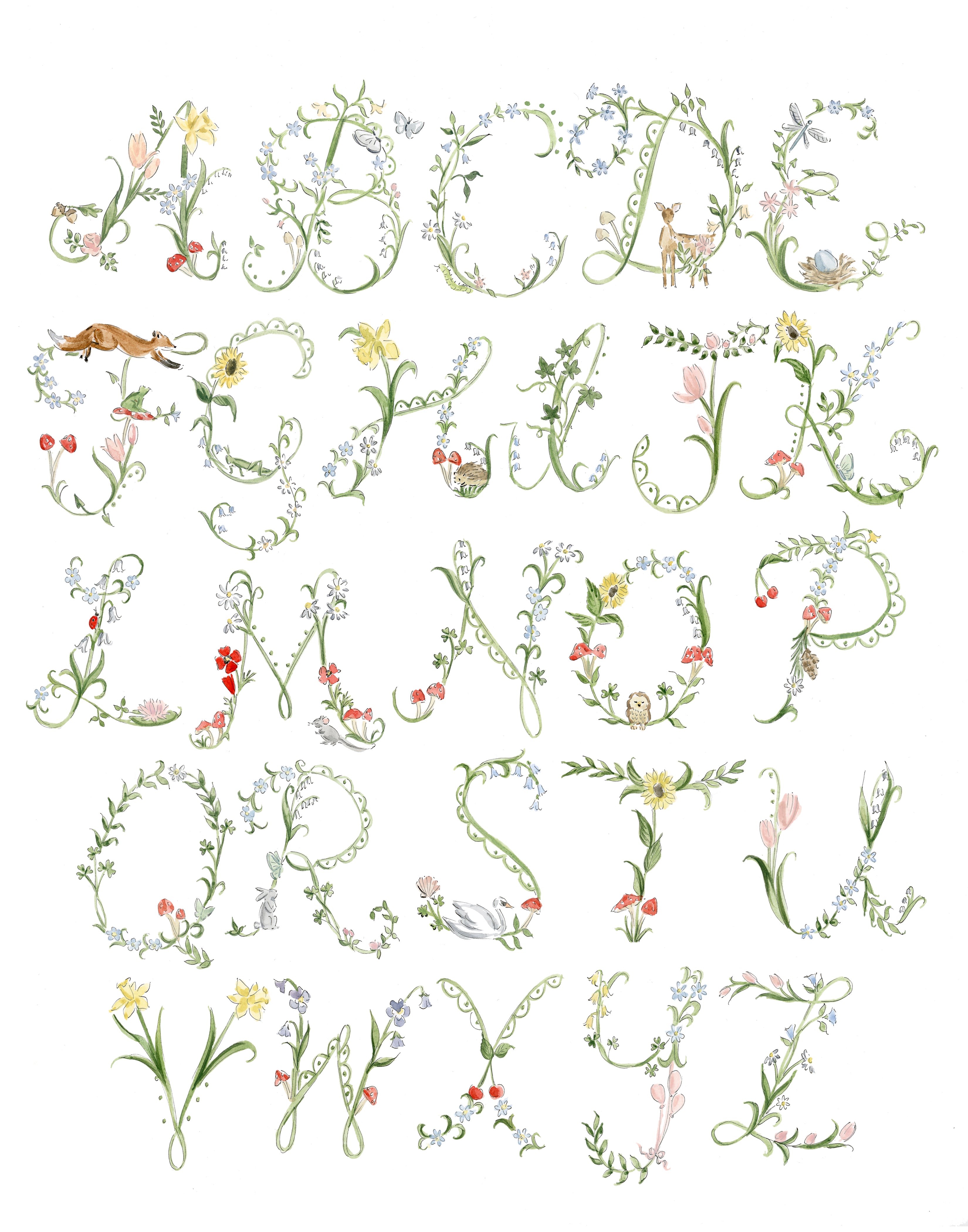 Alphabet of Oddities Print