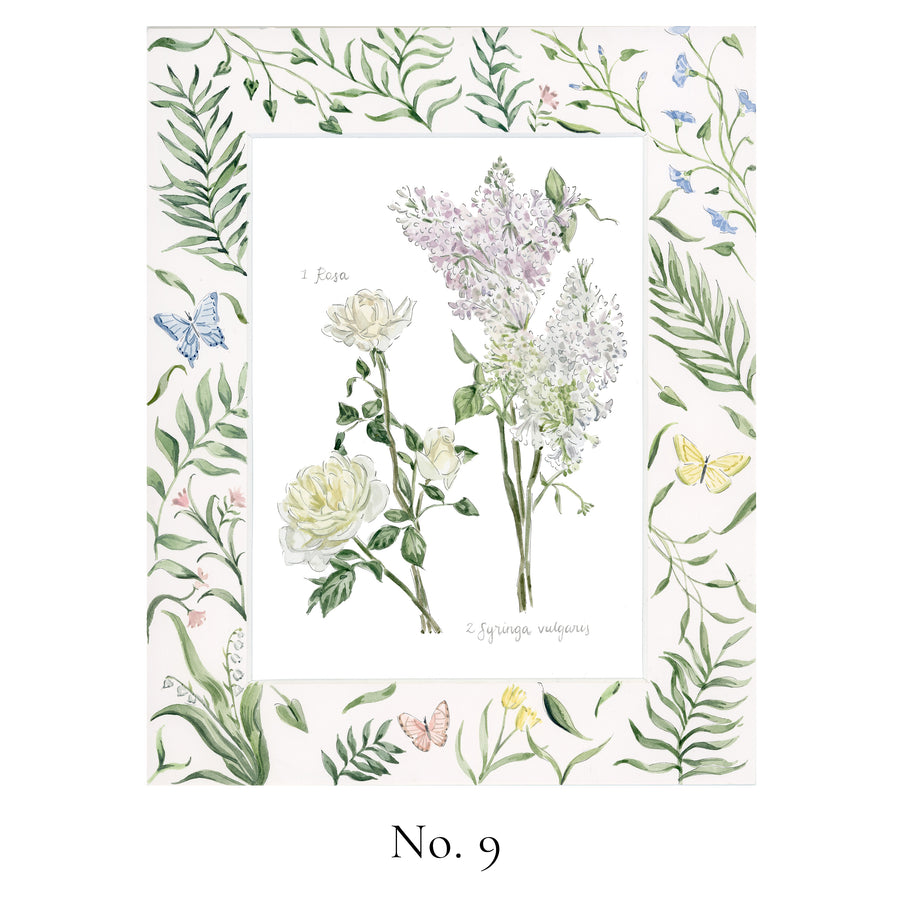 No. 9 Rosa and Syringa vulgaris (Rose and Lilac)