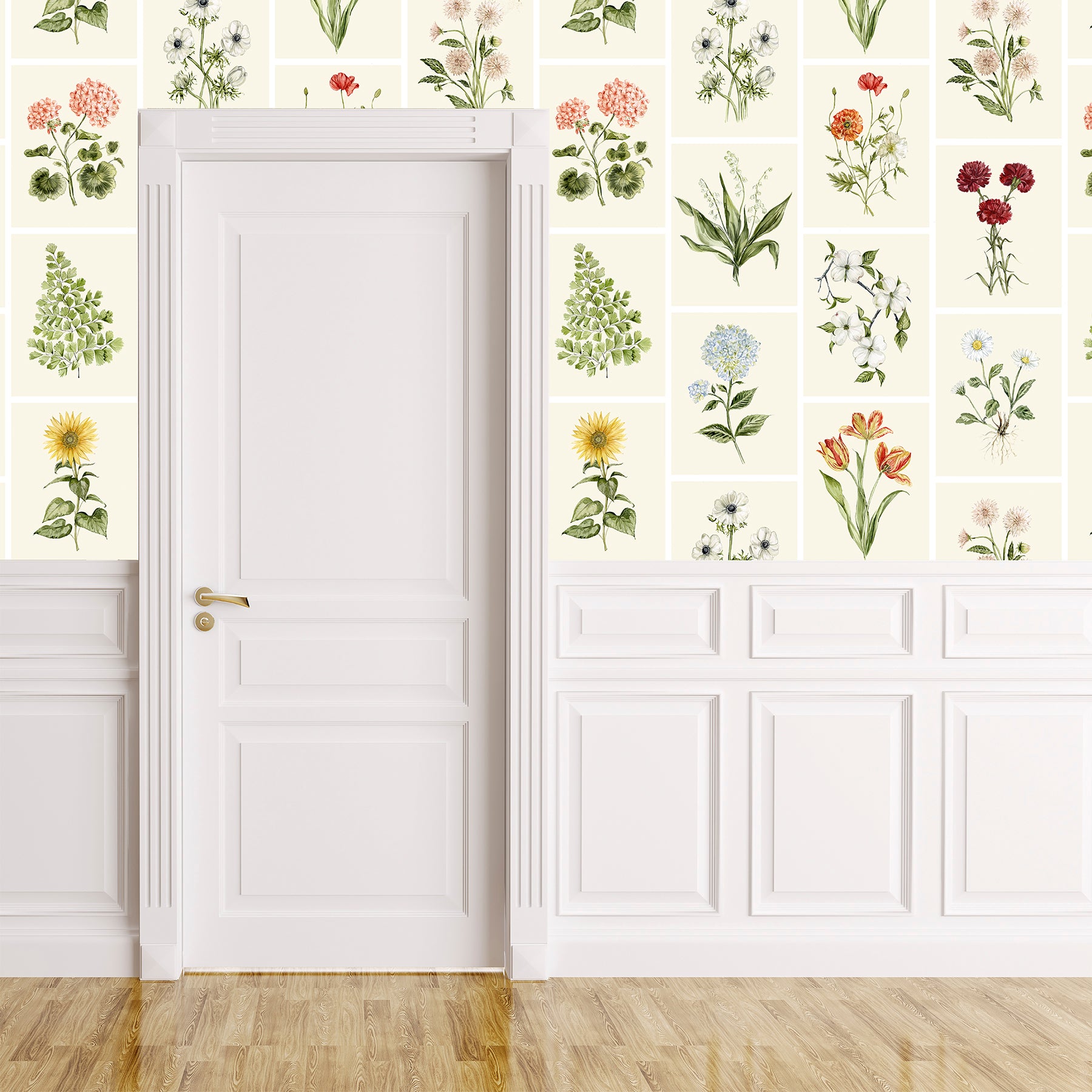 Botanical Cream Wallpaper