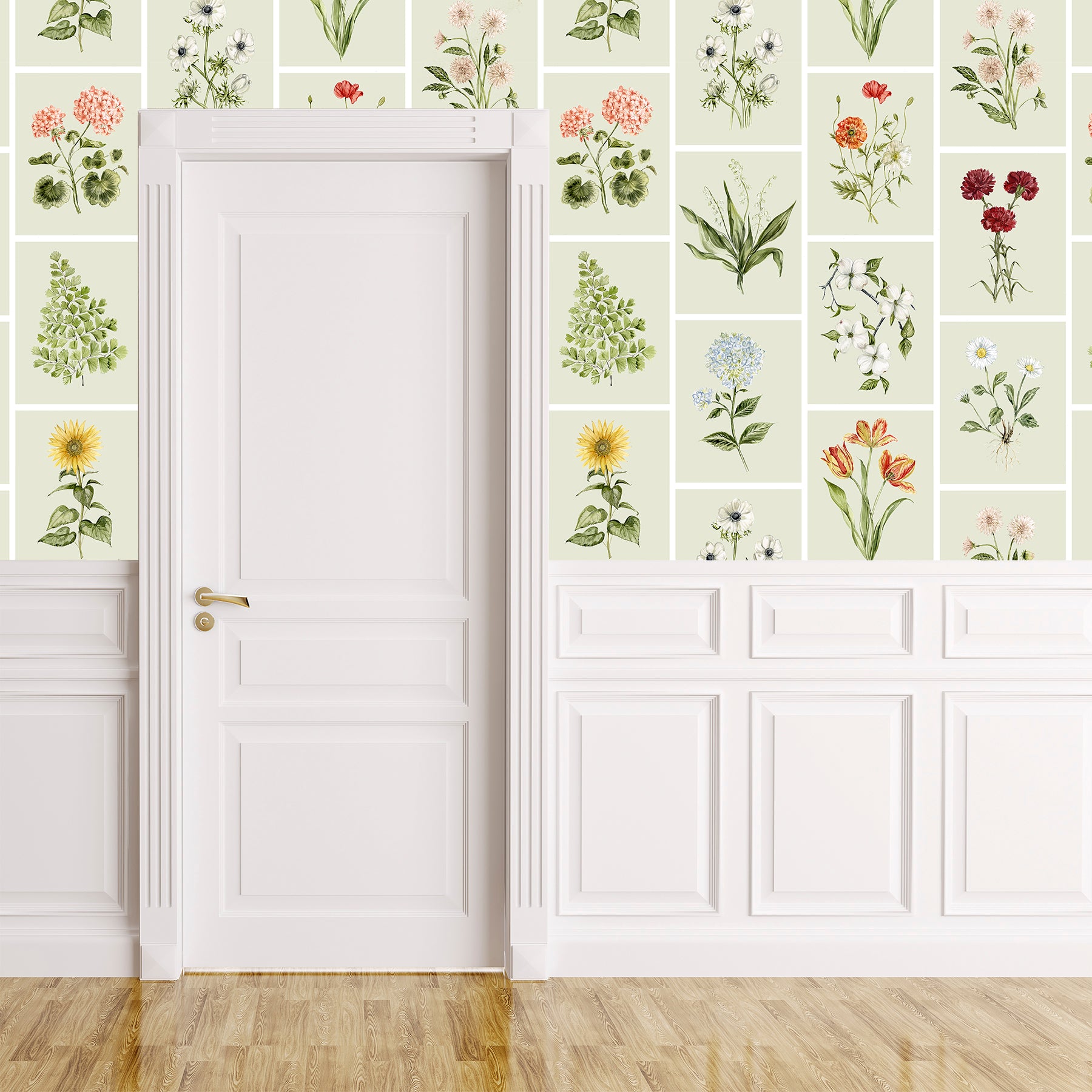 Botanical Green Wallpaper